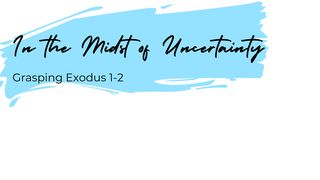 In the Midst of Uncertainty: Grasping Exodus 1-2 خروج 17:1 کتاب مقدس، ترجمۀ معاصر