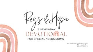 Rays of Hope for Special Needs Moms Isaiah 40:11-14 English Standard Version 2016