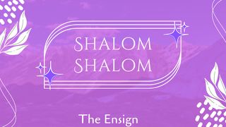 SHALOM SHALOM Judges 6:24 The Message