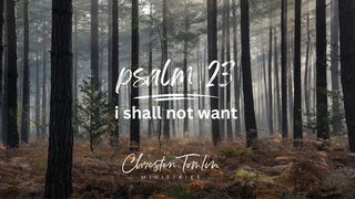 Psalm 23 | I Shall Not Want Psalms 73:17 Contemporary English Version Interconfessional Edition