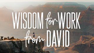 Wisdom for Work From David Isaiah 60:8-22 The Message