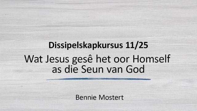 Wat Jesus gesê het oor Homself as die Seun van God