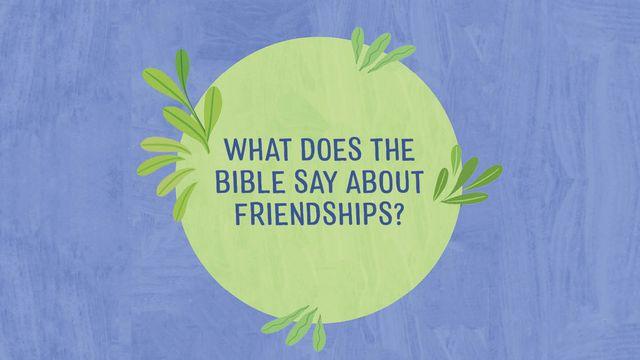 What Does the Bible Say About Friendships?