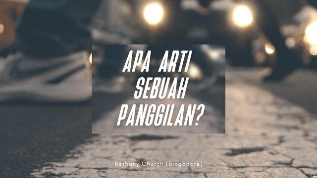 Apa Arti Sebuah Panggilan?