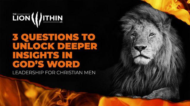 TheLionWithin.Us: 3 Questions to Unlock Deeper Insights in God’s Word