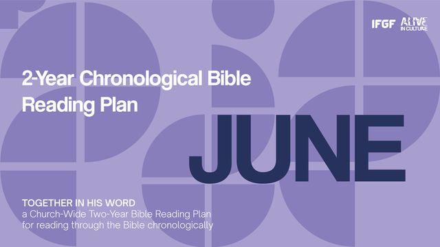 Two-Year Chronological Bible Reading Plan (First Year-June)
