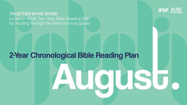 Two-Year Chronological Bible Reading Plan (First Year-August)