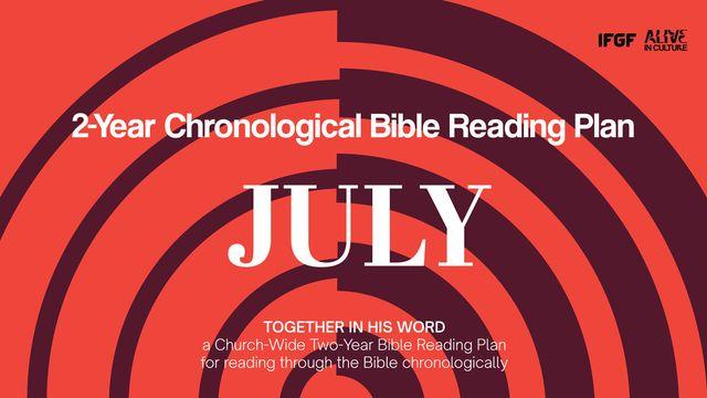 Two-Year Chronological Bible Reading Plan (First Year-July)