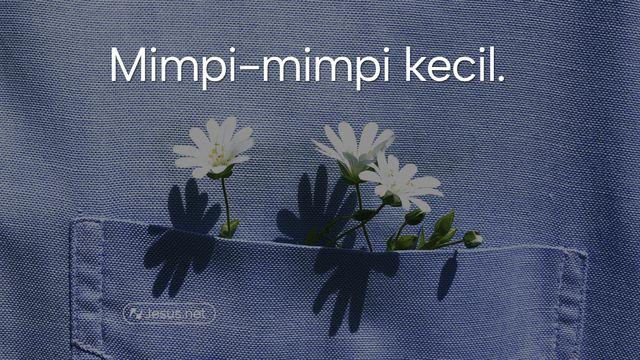 Mimpi-mimpi kecil.