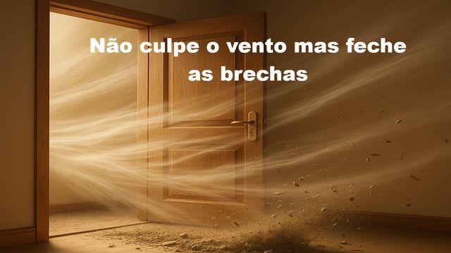 Não culpe o vento mas feche as brechas
