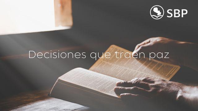 Decisiones que traen paz