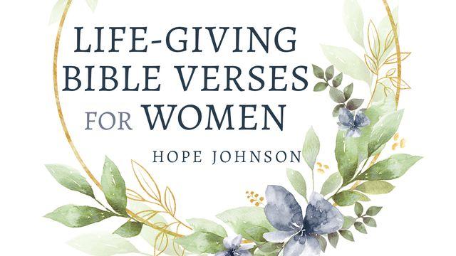 Life-Giving Bible Verses for Women