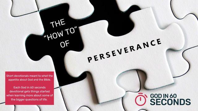The "How To" of Perseverance - God in 60 Seconds