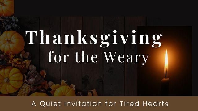 Thanksgiving for the Weary: A Quiet Invitation for Tired Hearts