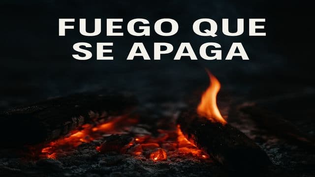 Fuego que se apaga