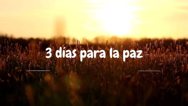 3 Días Para La Paz