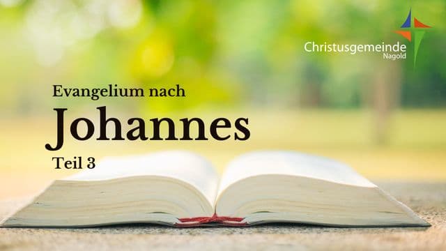 Evangelium nach Johannes - Teil 3