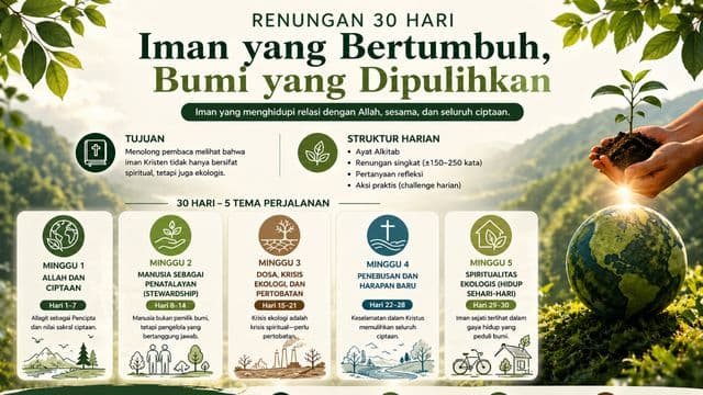 Iman Yang Bertumbuh, Bumi Yang Dipulihkan