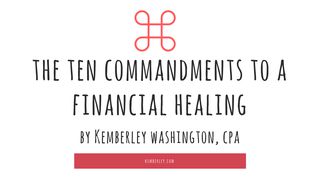 The Ten Commandments To Financial Healing Matthew 22:19 Young's Literal Translation 1898