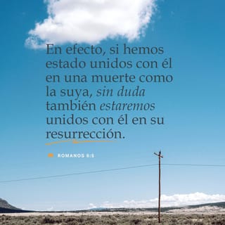 Romanos 6:5 - Así que si fuimos unidos a Cristo en una muerte como la de él, también nos uniremos con él en su resurrección.