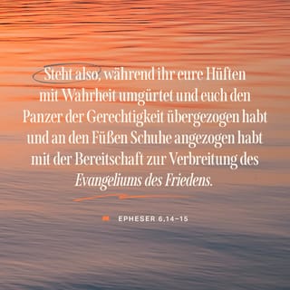 Epheser 6:14-15 HFA