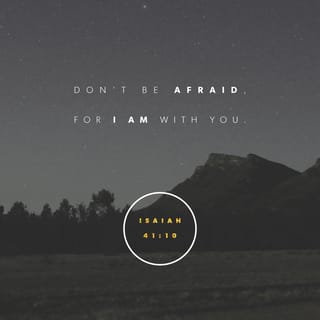 Isaiah 41:10 - fear thou not, for I am with thee; be not dismayed, for I am thy God; I will strengthen thee; yea, I will help thee; yea, I will uphold thee with the right hand of my righteousness.