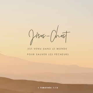 1 Timothée 1:15-17 PDV2017