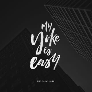 Matthew 11:30 - For my yoke is easy, and my burden is light.