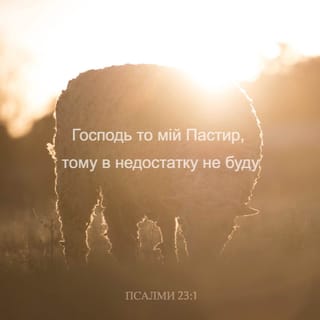 Псалми 23:1 - Господь — мій пастир, через те я маю все.
