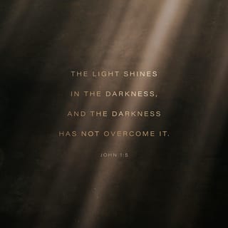 John 1:5-7 - The light shines in the darkness, and the darkness has not overcome it.
There was a man sent from God whose name was John. He came as a witness to testify concerning that light, so that through him all might believe.