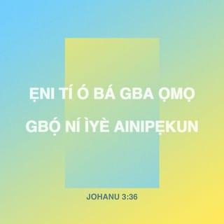 Joh 3:36 YBCV