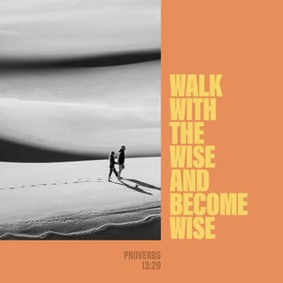 Proverbs 13:20 - Walk with the wise and become wise,
for a companion of fools suffers harm.