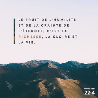 Proverbes 22:4 PDV2017