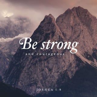 Josue 1:9 - Behold, I command thee, take courage, and be strong. Fear not and be not dismayed: because the Lord thy God is with thee in all things whatsoever thou shalt go to.