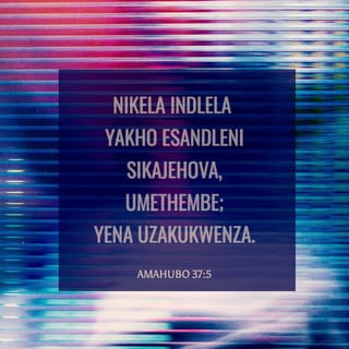 AmaHubo 37:5 - Nikela indlela yakho esandleni sikaJehova, umethembe;
yena uzakukwenza.