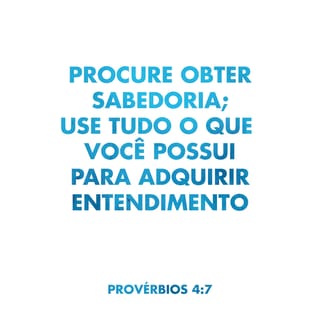 Provérbios 4:7 NTLH