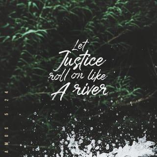 Amos 5:24 - But let justice flow like a river
and righteousness like an ever-flowing stream.