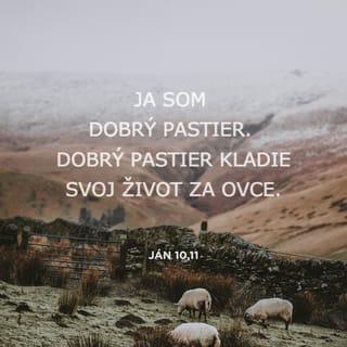 Ján 10:11 - Ja som dobrý pastier. Dobrý pastier kladie svoj život za ovce.