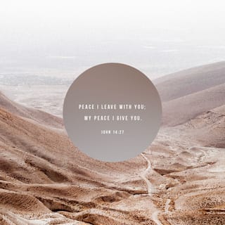 John 14:27 - “I leave you peace; my peace I give you. I do not give it to you as the world does. So don’t let your hearts be troubled or afraid.