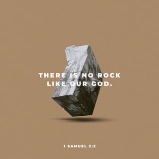 1 Samuel 2:2 - There is none holy as Jehovah;
For there is none besides thee,
Neither is there any rock like our God.