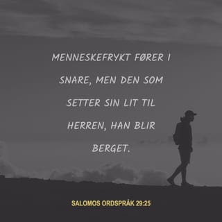 Salomos Ordspråk 29:25 NB