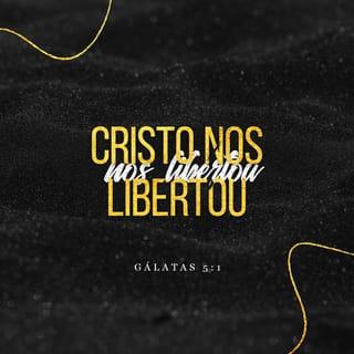 Gálatas 5:1 - Para a liberdade Cristo nos livrou. Portanto, ficai firmes e não vos sujeiteis, de novo, a um jugo de escravidão.