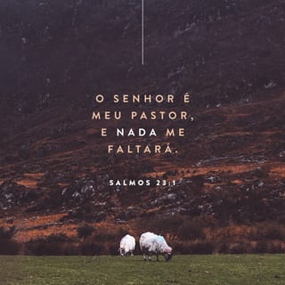 Salmos 23:1 - O SENHOR é meu pastor,
e nada me faltará.