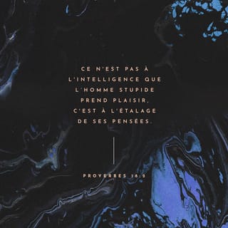 Proverbes 18:2 PDV2017