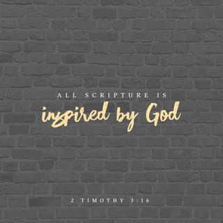 2 Timothy 3:16 - All scripture is given by inspiration of God, and is profitable for doctrine, for reproof, for correction, for instruction in righteousness