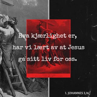 1 Johannes 3:16 - På det kjenner vi kjærligheten at han satte sitt liv til for oss; også vi er skyldige å sette livet til for brødrene.