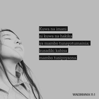 Waebrania 11:1 BHN