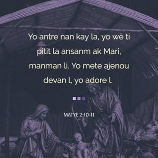 Mat 2:10 - Se pa ti kontan yo te kontan lè yo te wè zetwal la parèt.