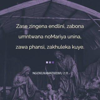 NgokukaMathewu 2:10 - Zathi ukuyibona inkanyezi, zathokoza ngokuthokoza okukhulu kakhulu.
