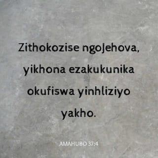 AmaHubo 37:4 - zithokozise ngoJehova,
yikhona ezakukunika okufiswa yinhliziyo yakho.